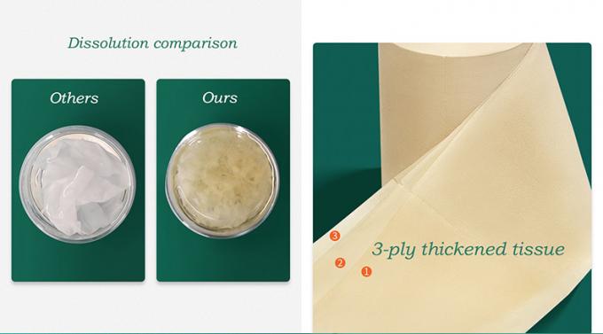 Nontoxic Eco Friendly Biodegradable Toilet Paper Roll Durable Wood Pulp Material 1