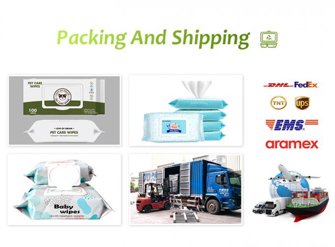 Anti Bacterial Biodegradable Wet Wipes Non Woven Multiscene For Pet Cleaning 3