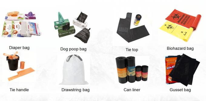 T Shirt Fragranced Biodegradable Garbage Bag Compostable Multiscene 4