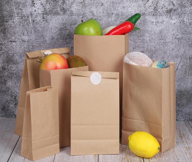 Odorless Brown Paper Sandwich Bags Heavy Duty Recyclable Compostable 1