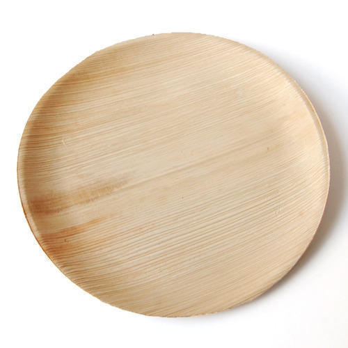Multiscene 12" Round Palm Leaf Plates Disposable Bamboo Material 0