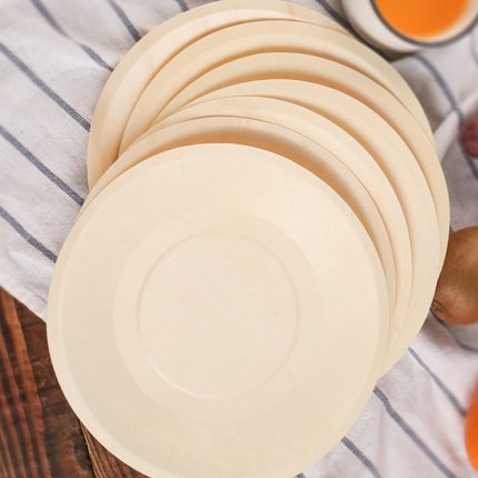 Durable Circle Biodegradable Disposable Tableware For Appetizer