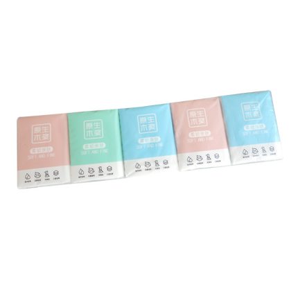 Ultraportable Pocket Disposable Facial Tissue 7.87" Square Shape