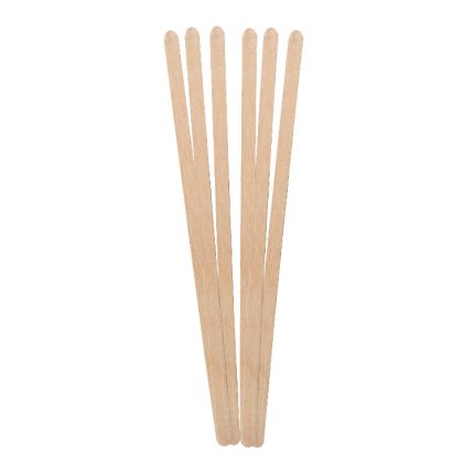 Disposable Wooden Coffee Stirrers Individually Wrapped 190mm 140mm
